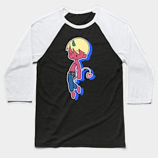 Demon with heart tail Baseball T-Shirt